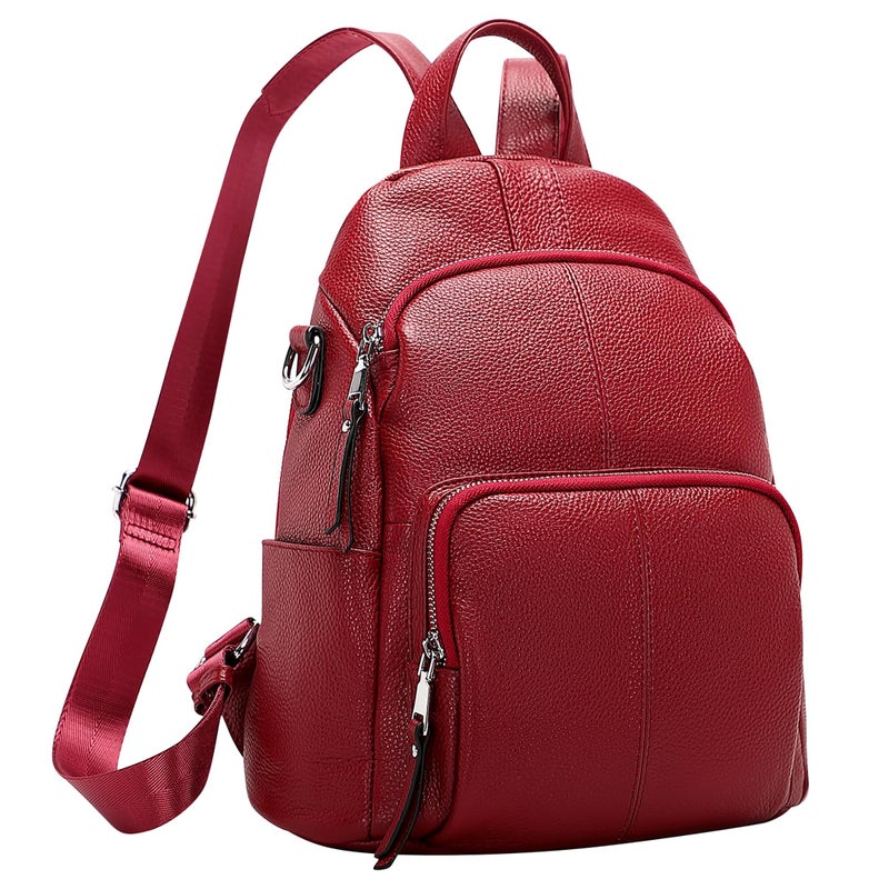 ALTOSY Soft Leather Backpack Purse For Women -theft Backpacks Versatile Shoulder BagÃ¯Â¼Ë†S81 Red WineÃ¯Â¼â€° - Image 2